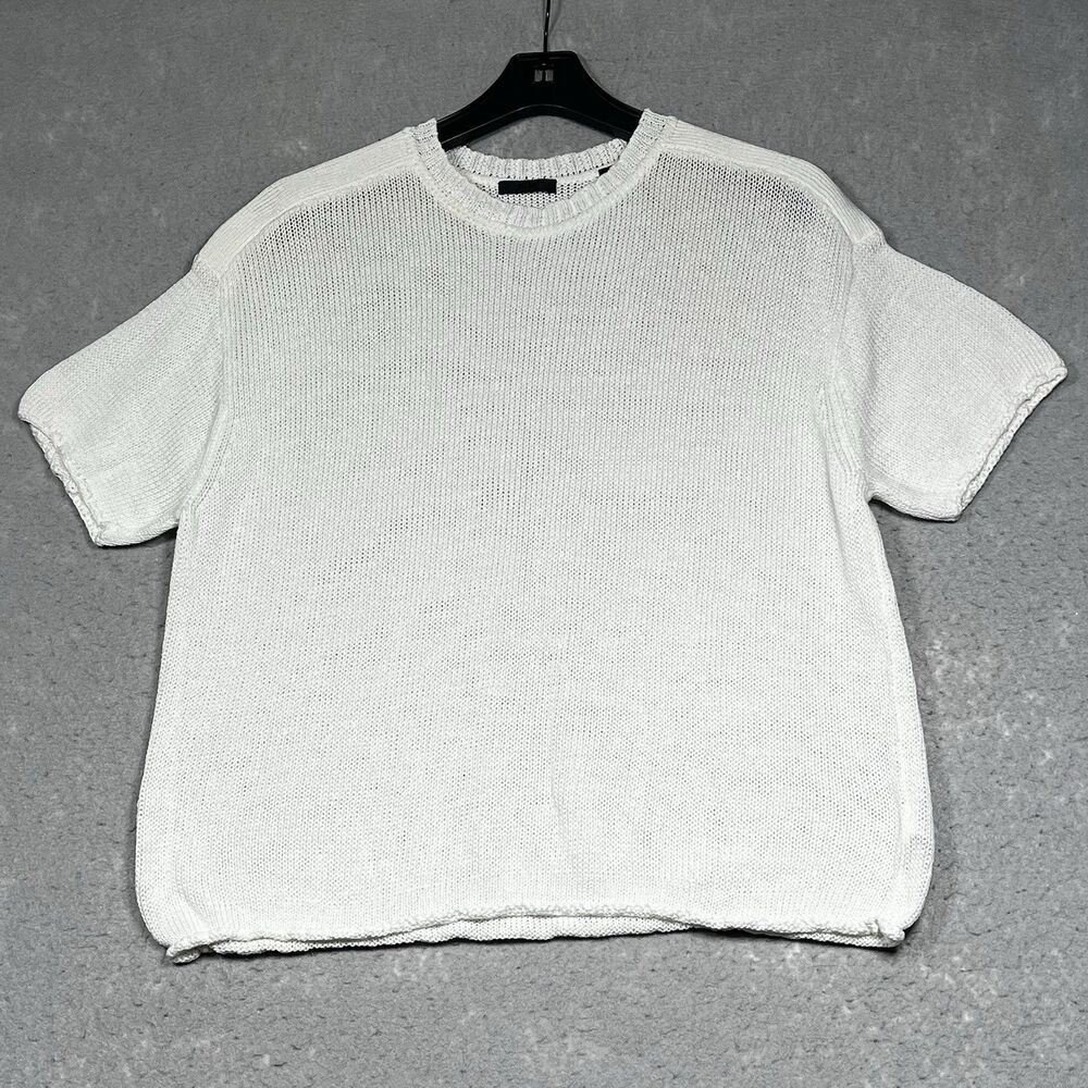ATM Anthony Thomas Melillo Cable Knit Sweater Top Short Sleeve Women’s Medium